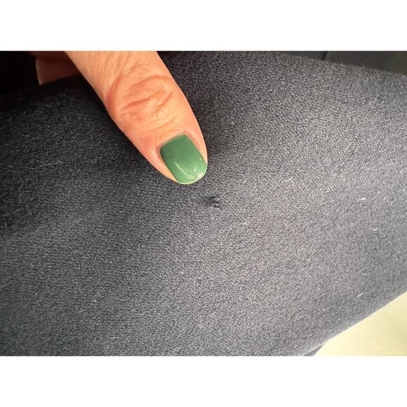 VINTAGE Wool Blazer Size M Navy Blue Academia Preppy Crest Gold School‎ Uniform - Picture 15 of 16